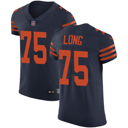 Nike Bears #75 Kyle Long Navy Blue Alternate Men's Stitched NFL Vapor Untouchable Elite Jersey - Click Image to Close